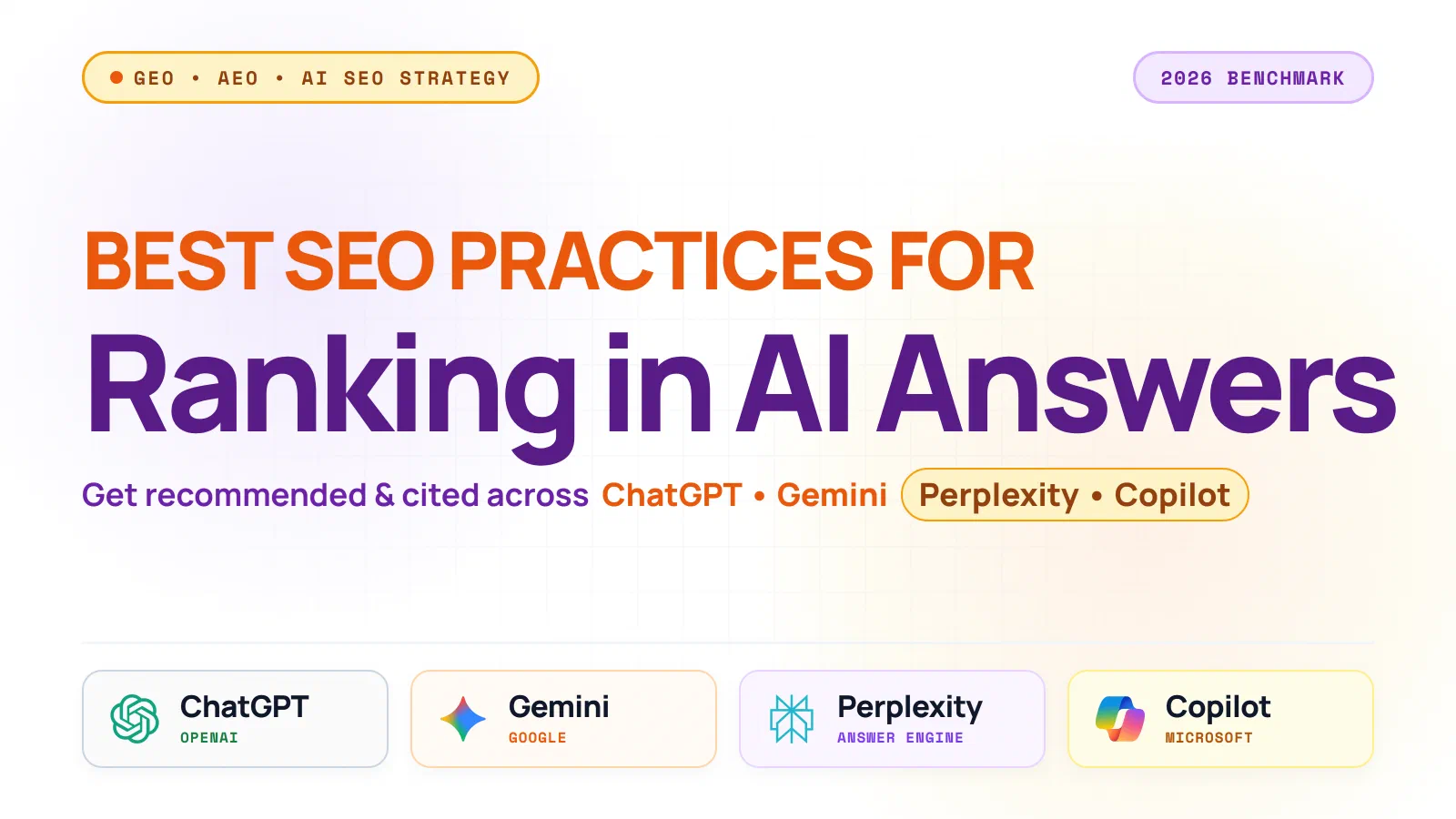 Best SEO Practices for Ranking in AI Answers from ChatGPT, Gemini, and Others